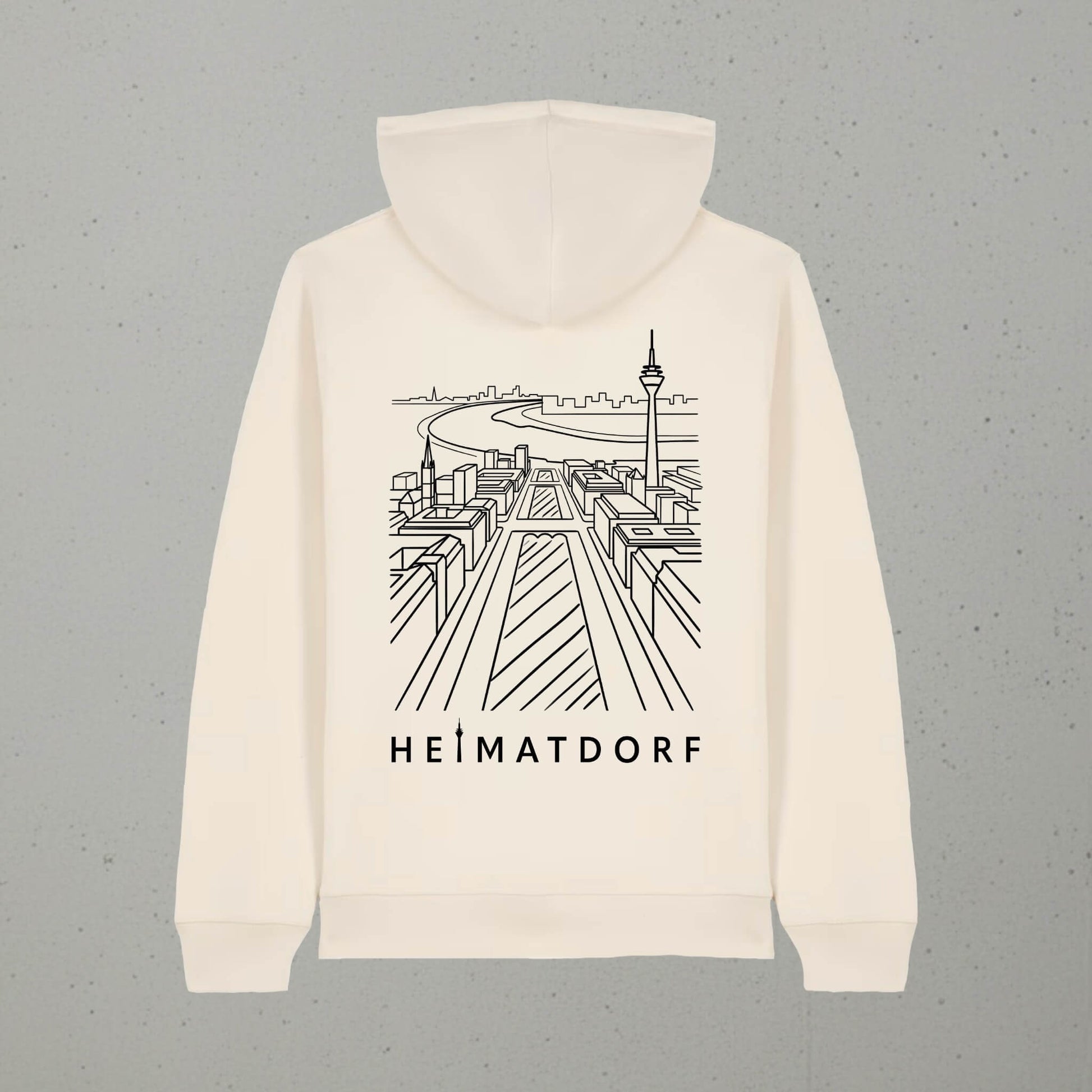 Packshot des HEIMATDORF line Art Hoodie
