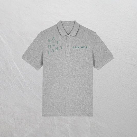 Produktfoto des SAUERLANDesign schützenfest Poloshirt „new style“ in grau