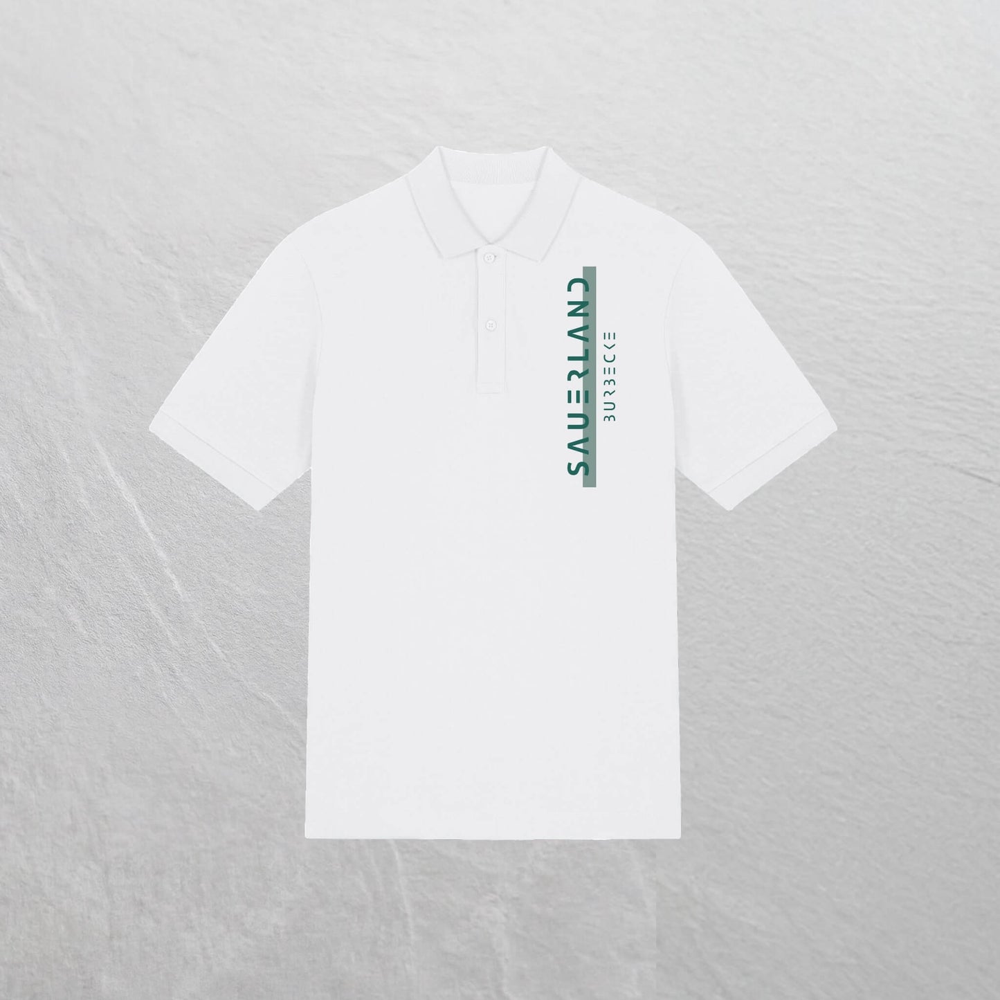 Produktfoto des SAUERLANDesign schützenfest Poloshirt „big print“ in weiß