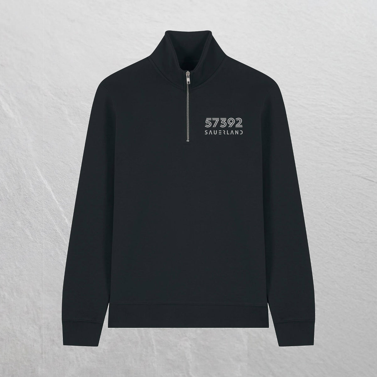 Produktbild des neuen Sauerland ZIP-Pullovers in schwaz